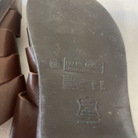 PREDICTIONS LEATHER COLLECTION WOMENS SHOES 8.5 BROWN SLIP-ON WEAVE - Picture 11 of 12